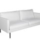 VENTURE DESIGN Zoom 2-manns sofa - beige polyester og sort stl