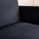 VENTURE DESIGN Zoom 2-seters sofa - svart flyel og sort stl