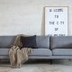 VENTURE DESIGN Zoom 3-seters sofa - gr polyester og sort stl