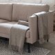 VENTURE DESIGN Zoom 3-seters sofa - brun polyester og sort stl