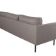 VENTURE DESIGN Zoom 3-seters sofa - brun polyester og sort stl