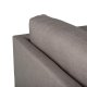 VENTURE DESIGN Zoom 3-seters sofa - brun polyester og sort stl