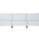 VENTURE DESIGN Zoom 3-seters sofa - beige polyester og sort stl