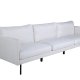 VENTURE DESIGN Zoom 3-seters sofa - beige polyester og sort stl