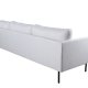VENTURE DESIGN Zoom 3-seters sofa - beige polyester og sort stl
