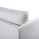 VENTURE DESIGN Zoom 3-seters sofa - beige polyester og sort stl