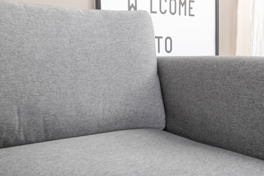 VENTURE DESIGN Zoom lenestol - gr polyester og sort stl