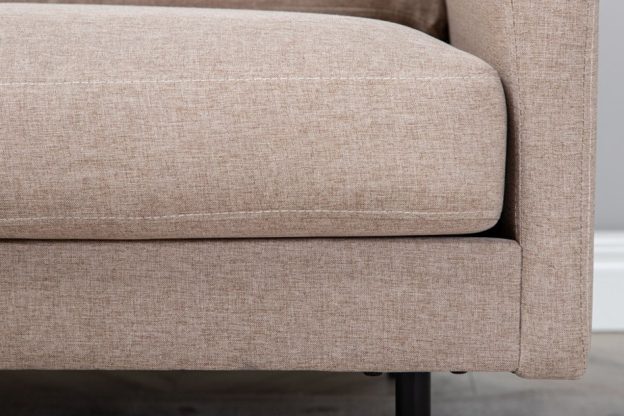 VENTURE DESIGN Zoom lenestol - brun polyester og sort stl