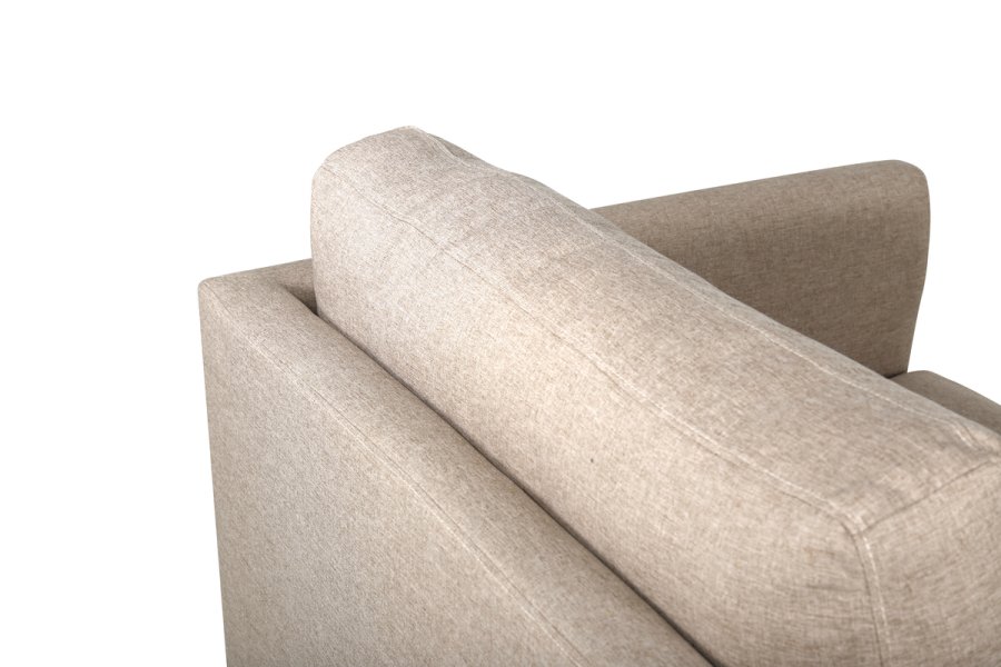 VENTURE DESIGN Zoom lenestol - brun polyester og sort stl