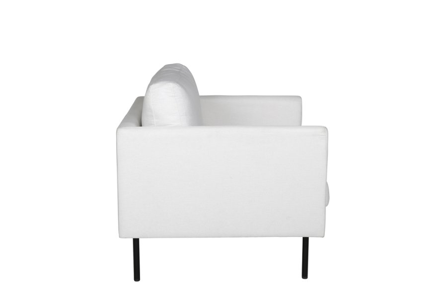 VENTURE DESIGN Zoom lenestol - beige polyester og sort stl