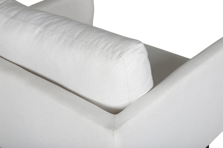 VENTURE DESIGN Zoom lenestol - beige polyester og sort stl