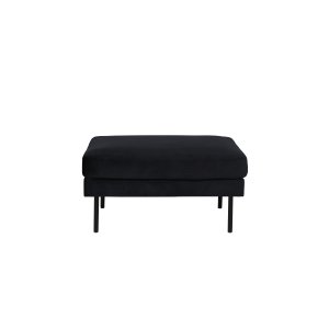 VENTURE DESIGN Zoom puf, rektangulr - sort fljl og sort stl (85x64)