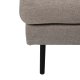VENTURE DESIGN Zoom U-soffa - brun polyester och svart stl
