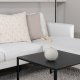 VENTURE DESIGN Zoom U-soffa - beige polyester och svart stl