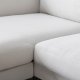 VENTURE DESIGN Zoom U-soffa - beige polyester och svart stl