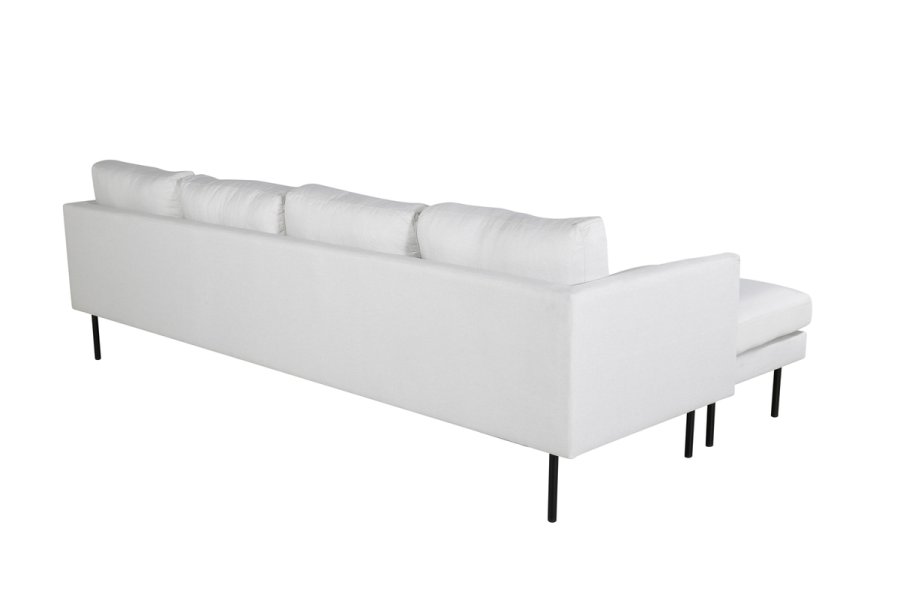VENTURE DESIGN Zoom U-soffa - beige polyester och svart stl