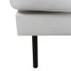 VENTURE DESIGN Zoom U-soffa - beige polyester och svart stl
