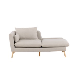 VENTURE DESIGN Tacoma 2 pers. sofa - beige stof og natur gummitr