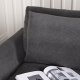 VENTURE DESIGN Durham 3-seters sofa - mrkegr flyel og furu