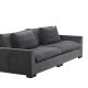 VENTURE DESIGN Durham 3-seters sofa - mrkegr flyel og furu