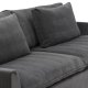 VENTURE DESIGN Durham 3-seters sofa - mrkegr flyel og furu