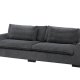 VENTURE DESIGN Durham 3-seters sofa - mrkegr flyel og furu