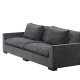 VENTURE DESIGN Durham 3-seters sofa - mrkegr flyel og furu