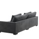 VENTURE DESIGN Durham 3-seters sofa - mrkegr flyel og furu