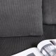 VENTURE DESIGN Durham 3-seters sofa - mrkegr flyel og furu