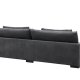 VENTURE DESIGN Durham 3-seters sofa - mrkegr flyel og furu
