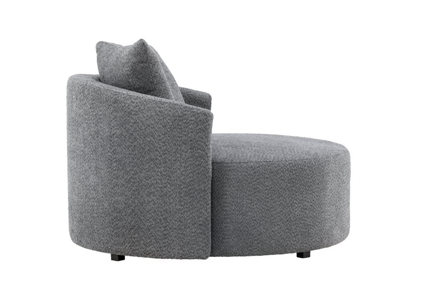VENTURE DESIGN Kelso lenestol, rund - gr polyester