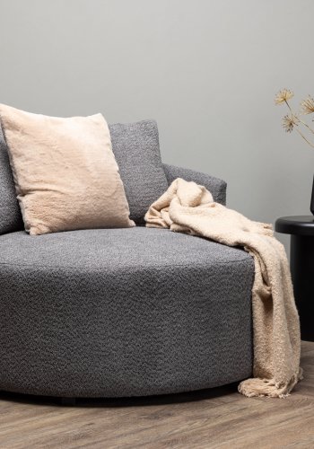 VENTURE DESIGN Kelso lenestol, rund - gr polyester