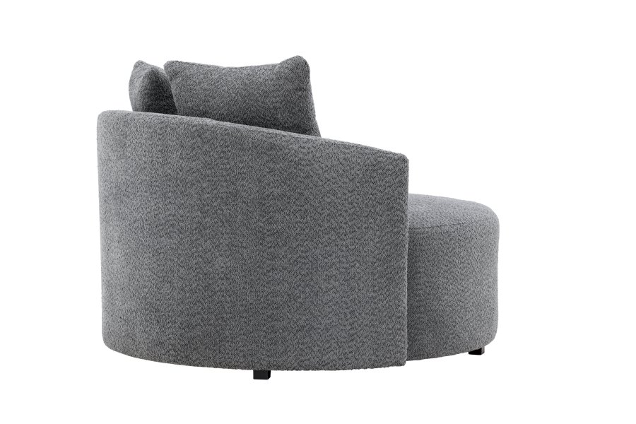 VENTURE DESIGN Kelso lenestol, rund - gr polyester