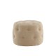 VENTURE DESIGN Benjamin puff, rund - beige teddystoff (55)