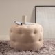 VENTURE DESIGN Benjamin puff, rund - beige teddystoff (55)