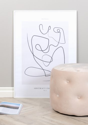 VENTURE DESIGN Benjamin puff, rund - beige flyel (55)