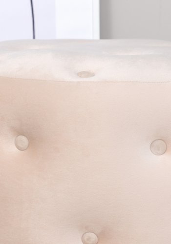 VENTURE DESIGN Benjamin puff, rund - beige flyel (55)