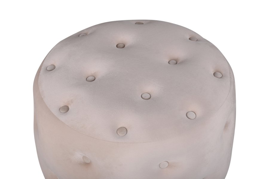 VENTURE DESIGN Benjamin puff, rund - beige flyel (55)