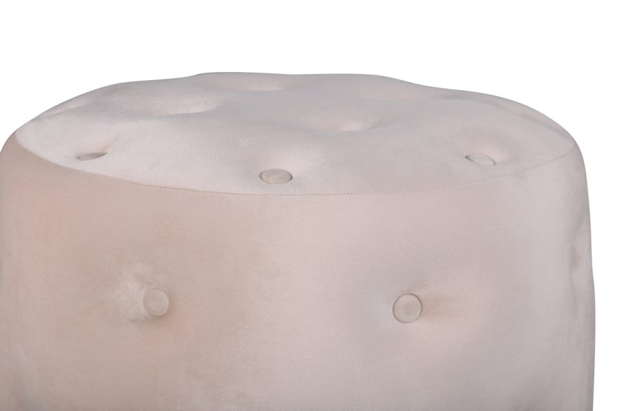 VENTURE DESIGN Benjamin puff, rund - beige flyel (55)