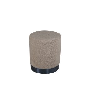 VENTURE DESIGN Benji puf, cylinder - beige bamsestof polyester og sort stl (35)