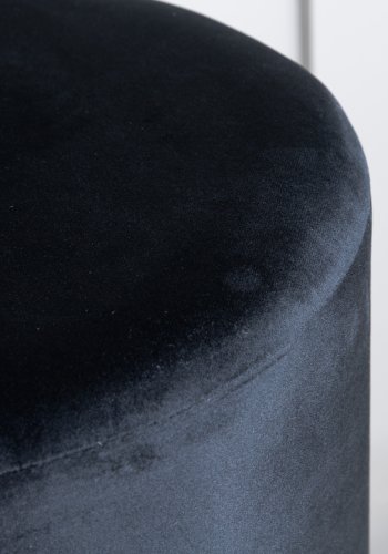 VENTURE DESIGN Benji Pouf, Zylinder – schwarzer Samt und Messingstahl (35)