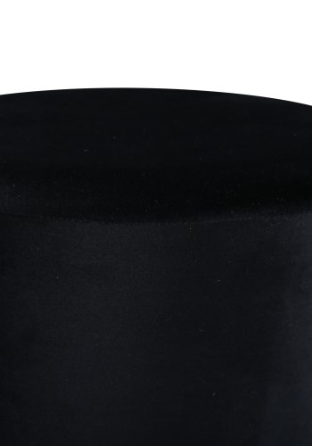 VENTURE DESIGN Benji Pouf, Zylinder – schwarzer Samt und Messingstahl (35)