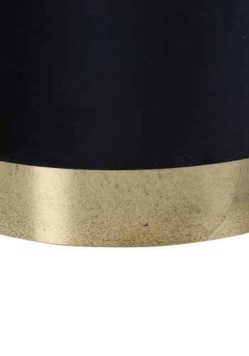 VENTURE DESIGN Benji Pouf, Zylinder – schwarzer Samt und Messingstahl (35)