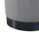 VENTURE DESIGN Benji puff, sylinder - gr flyel og svart stl (35)