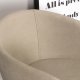 VENTURE DESIGN Berit spisebordstol, med armlener - beige polyester lin og sort stl
