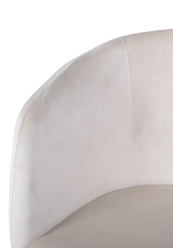 VENTURE DESIGN Berit spisebordstol, med armlener - beige flyel og sort stl