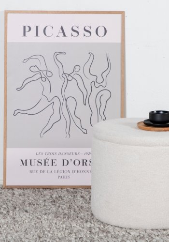 VENTURE DESIGN Dunken Pouf, mit Stauraum, Zylinder – weißer Teddybärstoff Polyester (51)