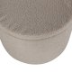 VENTURE DESIGN Dunken puff, m. oppbevaring, sylinder - beige teddystoff polyester (51)