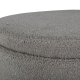 VENTURE DESIGN Dunken Pouf, mit Stauraum, Zylinder – grauer Teddybär-Stoff Polyester (51)