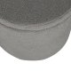 VENTURE DESIGN Dunken Pouf, mit Stauraum, Zylinder – grauer Teddybär-Stoff Polyester (51)